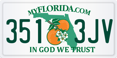 FL license plate 3513JV