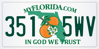 FL license plate 3515WV