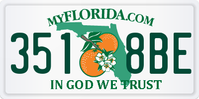 FL license plate 3518BE
