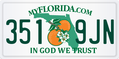 FL license plate 3519JN