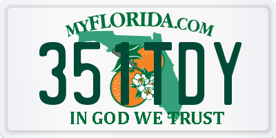 FL license plate 351TDY