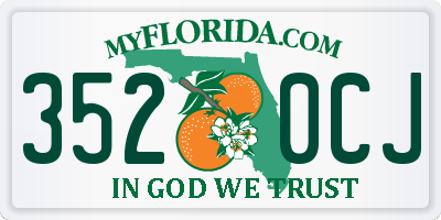 FL license plate 3520CJ