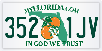 FL license plate 3521JV