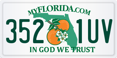FL license plate 3521UV