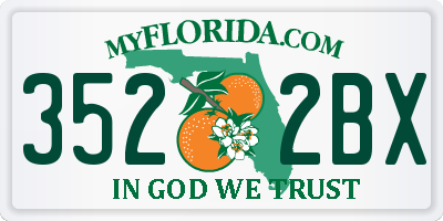 FL license plate 3522BX