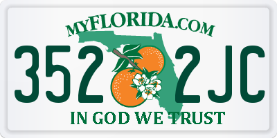 FL license plate 3522JC