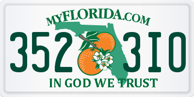 FL license plate 3523IO