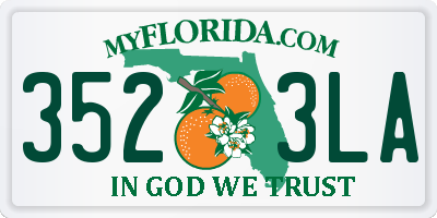 FL license plate 3523LA