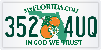 FL license plate 3524UQ