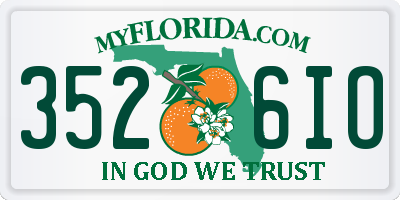 FL license plate 3526IO