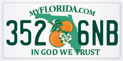 FL license plate 3526NB