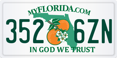 FL license plate 3526ZN