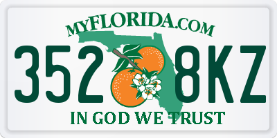 FL license plate 3528KZ