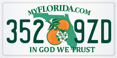 FL license plate 3529ZD