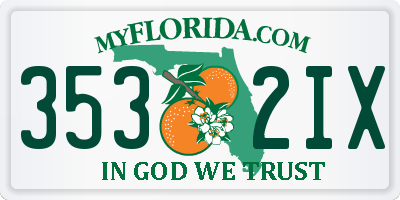 FL license plate 3532IX