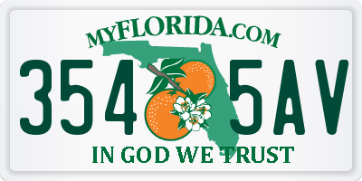 FL license plate 3545AV