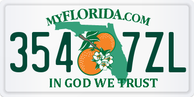 FL license plate 3547ZL