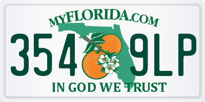 FL license plate 3549LP
