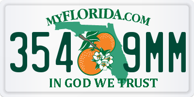 FL license plate 3549MM