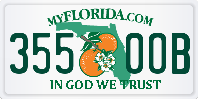 FL license plate 3550OB