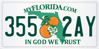 FL license plate 3552AY