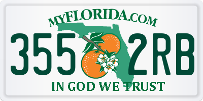 FL license plate 3552RB