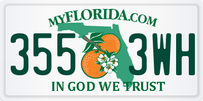 FL license plate 3553WH