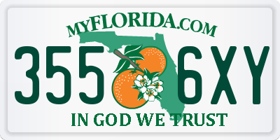 FL license plate 3556XY