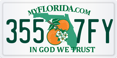 FL license plate 3557FY