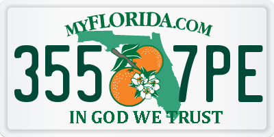 FL license plate 3557PE