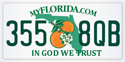 FL license plate 3558QB