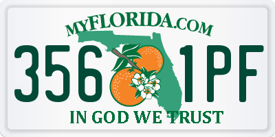 FL license plate 3561PF