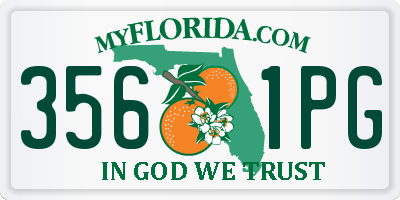 FL license plate 3561PG