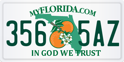 FL license plate 3565AZ