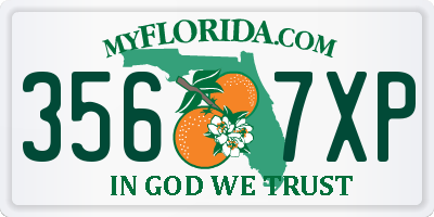 FL license plate 3567XP