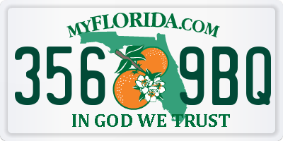 FL license plate 3569BQ