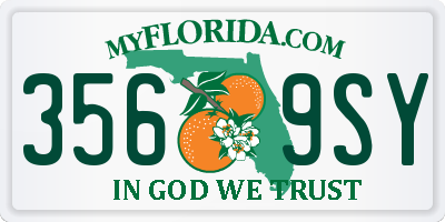 FL license plate 3569SY