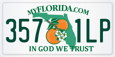 FL license plate 3571LP
