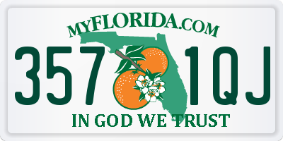 FL license plate 3571QJ