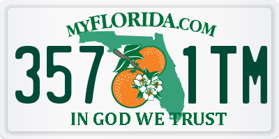 FL license plate 3571TM