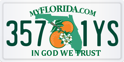 FL license plate 3571YS