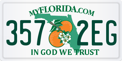 FL license plate 3572EG