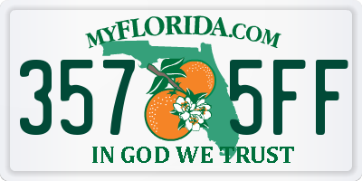 FL license plate 3575FF