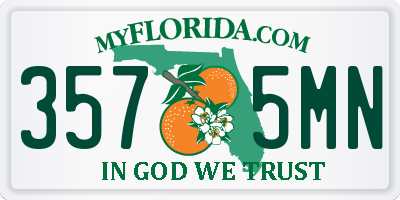 FL license plate 3575MN