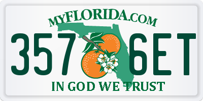 FL license plate 3576ET