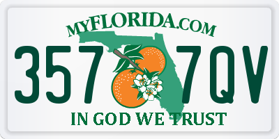 FL license plate 3577QV
