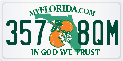 FL license plate 3578QM