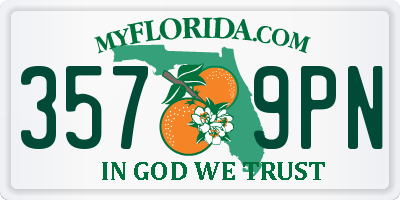 FL license plate 3579PN