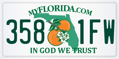FL license plate 3581FW