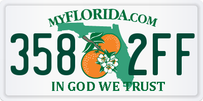 FL license plate 3582FF